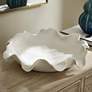 1_Uttermost Wave Crest White Indoor-Outdoor Earthenware Bowl