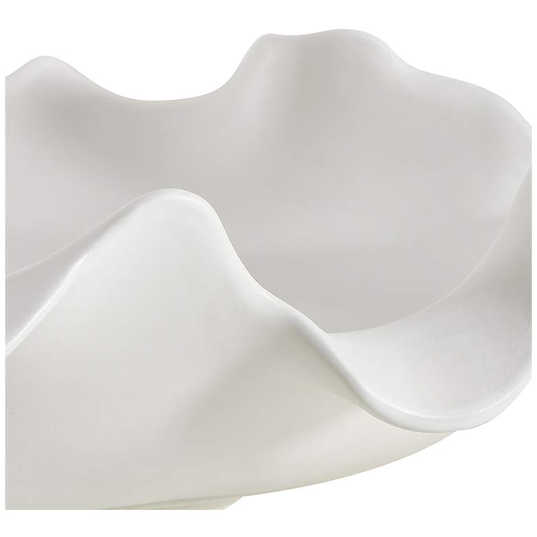 Image 5 Uttermost Wave Crest White Indoor-Outdoor Earthenware Bowl more views