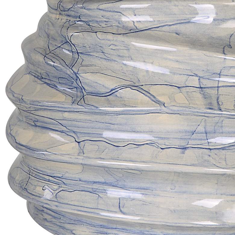 Image 5 Uttermost Waves 26" Cobalt Blue Drip Glaze Ceramic Table Lamp more views
