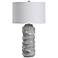 Uttermost Waves 27 1/2" Light Cobalt Blue Drip Ceramic Table Lamp
