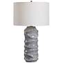 6_Uttermost Waves 27 1/2" Light Cobalt Blue Drip Ceramic Table Lamp more views