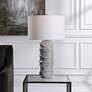 7_Uttermost Waves 27 1/2" Light Cobalt Blue Drip Ceramic Table Lamp more views
