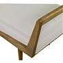 4_Uttermost Waylon 59" Wide Woven Beige Fabric Tufted Bench more views