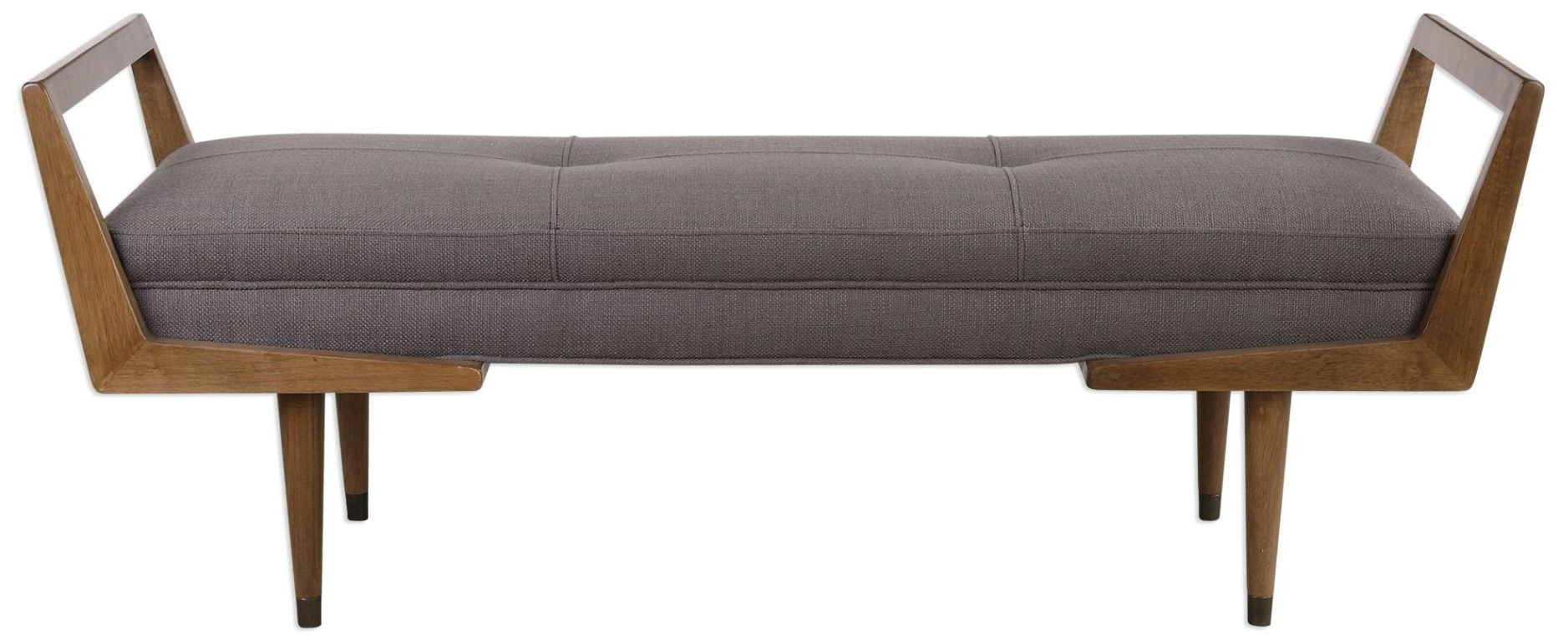 Uttermost Waylon Oatmeal Fabric Tufted Bench 35T52 Lamps Plus