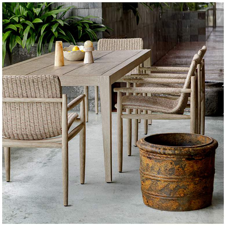 Image 3 Uttermost Weathered Relic 19 1/2" Wide Rustic Indoor-Outdoor Planter more views