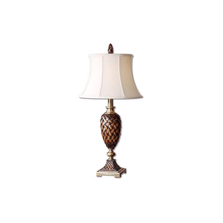 Image 1 Uttermost Weathered Weave Table Lamp