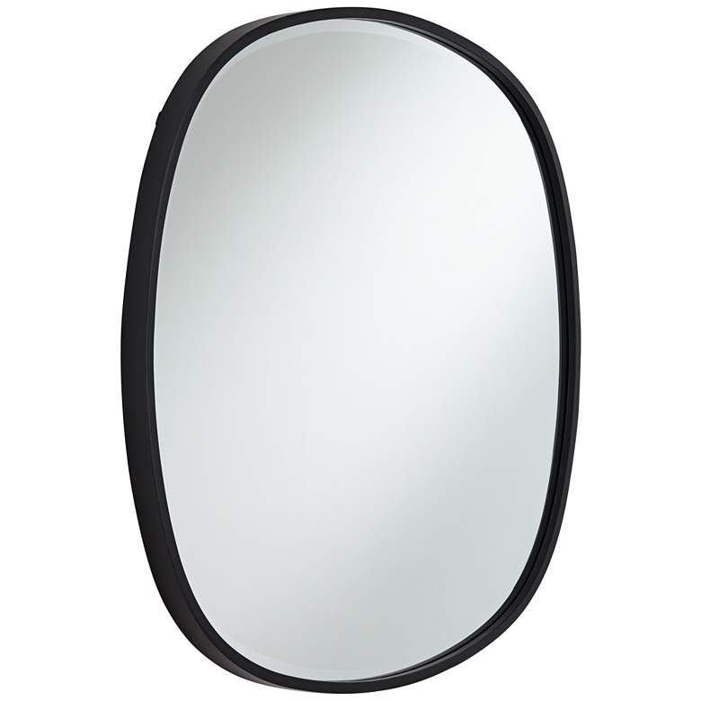 Image 5 Uttermost Webster 34" Black Frame Wall Mirror more views