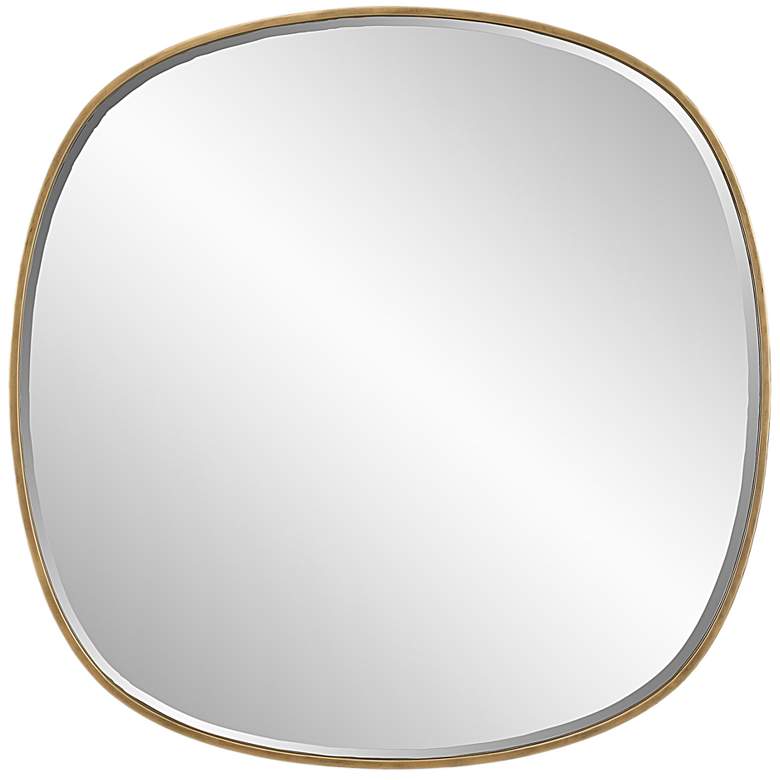 Image 1 Uttermost Webster 46.5 inch Antiqued Gold Wall Mirror