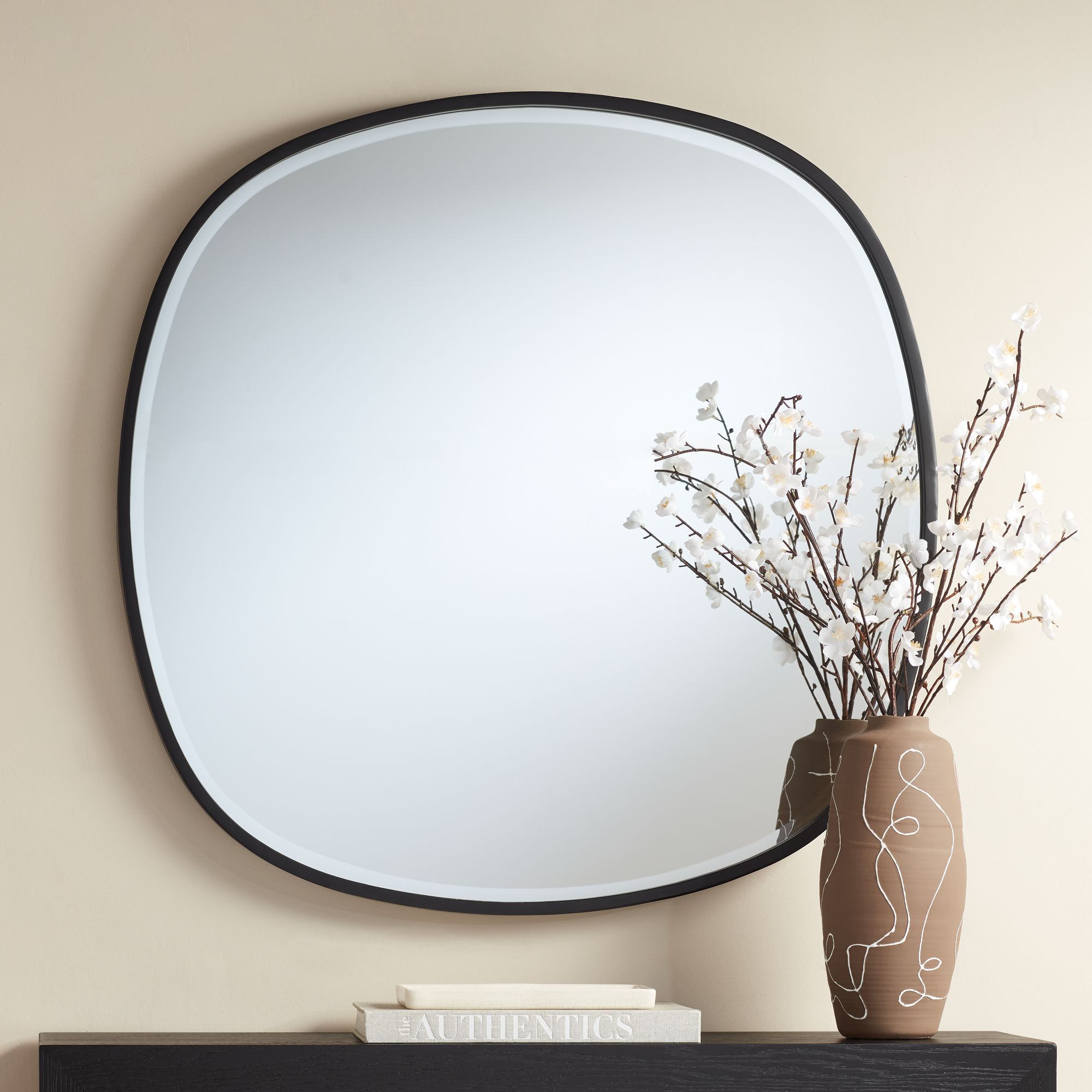 Image 6 Uttermost Webster Black 34" Round Wall Mirrors Set of 2 more views