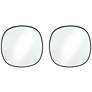1_Uttermost Webster Black 34" Round Wall Mirrors Set of 2