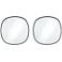 Uttermost Webster Black 34" Round Wall Mirrors Set of 2