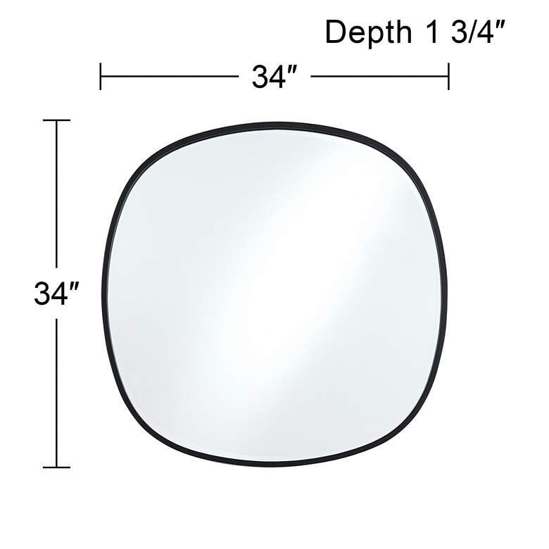 Image 7 Uttermost Webster Black 34" Round Wall Mirrors Set of 2 more views