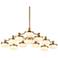 Uttermost Wedge 40 5/8" Wide Brass 12-Light LED Chandelier