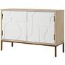3_Uttermost Weimar Natural and Cream 2 Door Cabinet more views