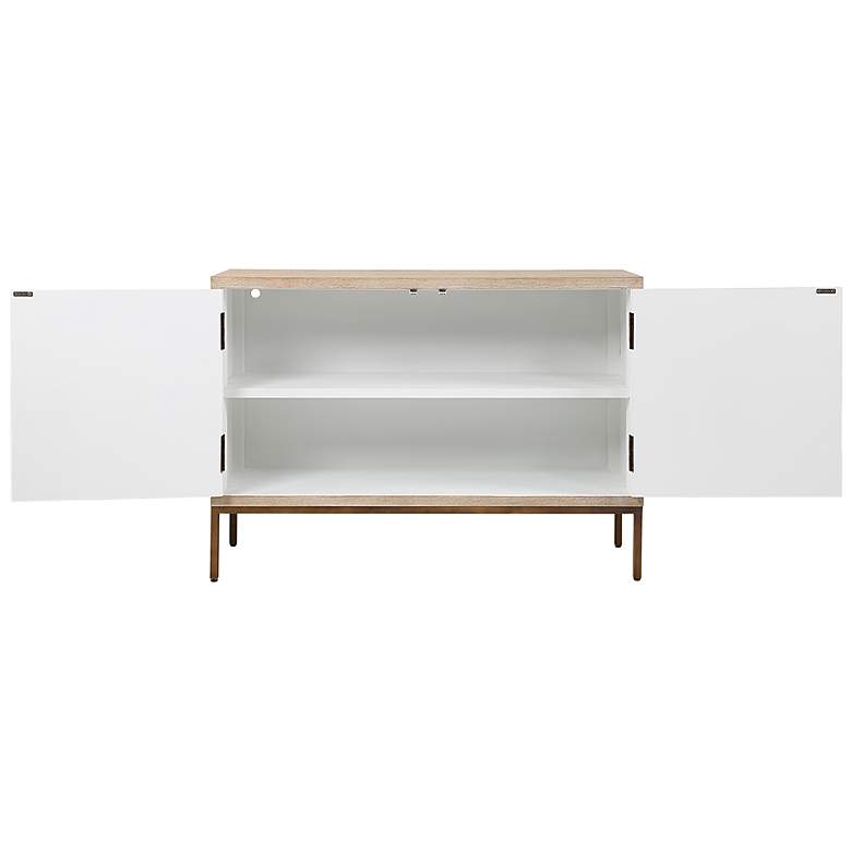 Image 4 Uttermost Weimar Natural and Cream 2 Door Cabinet more views