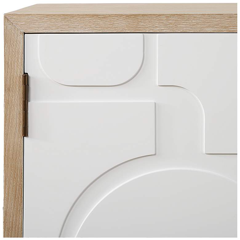 Image 7 Uttermost Weimar Natural and Cream 2 Door Cabinet more views
