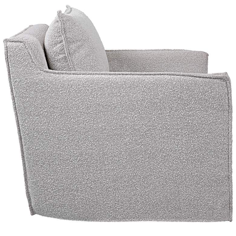 Image 4 Uttermost Welland 27 1/2" Wide Gray and White Slipcover Accent Chair more views