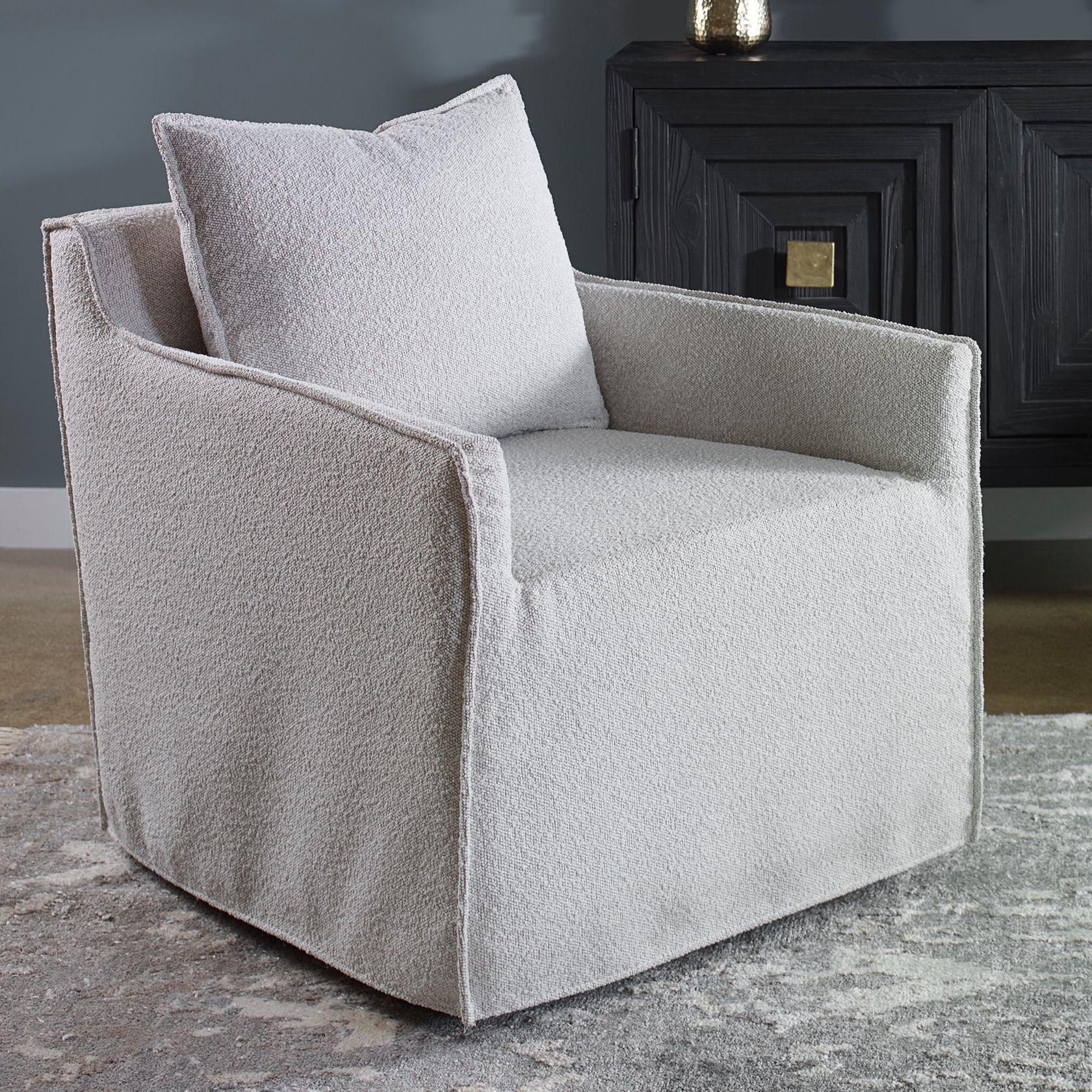 Slipcover accent deals chair