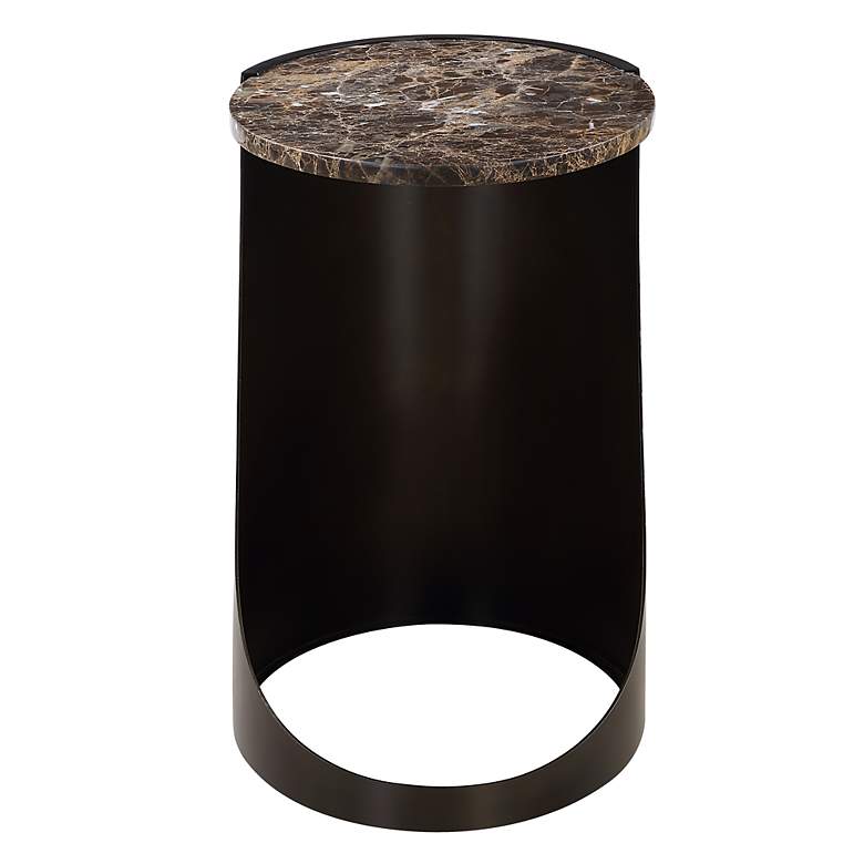Image 3 Uttermost Welling 22" High Brown Marble Top Accent Table more views