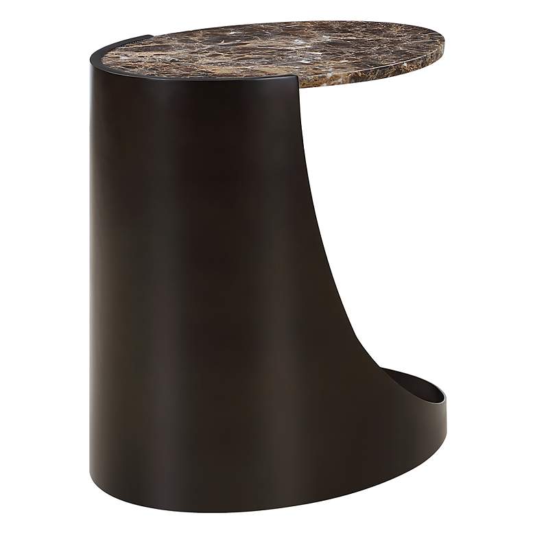 Image 5 Uttermost Welling 22" High Brown Marble Top Accent Table more views