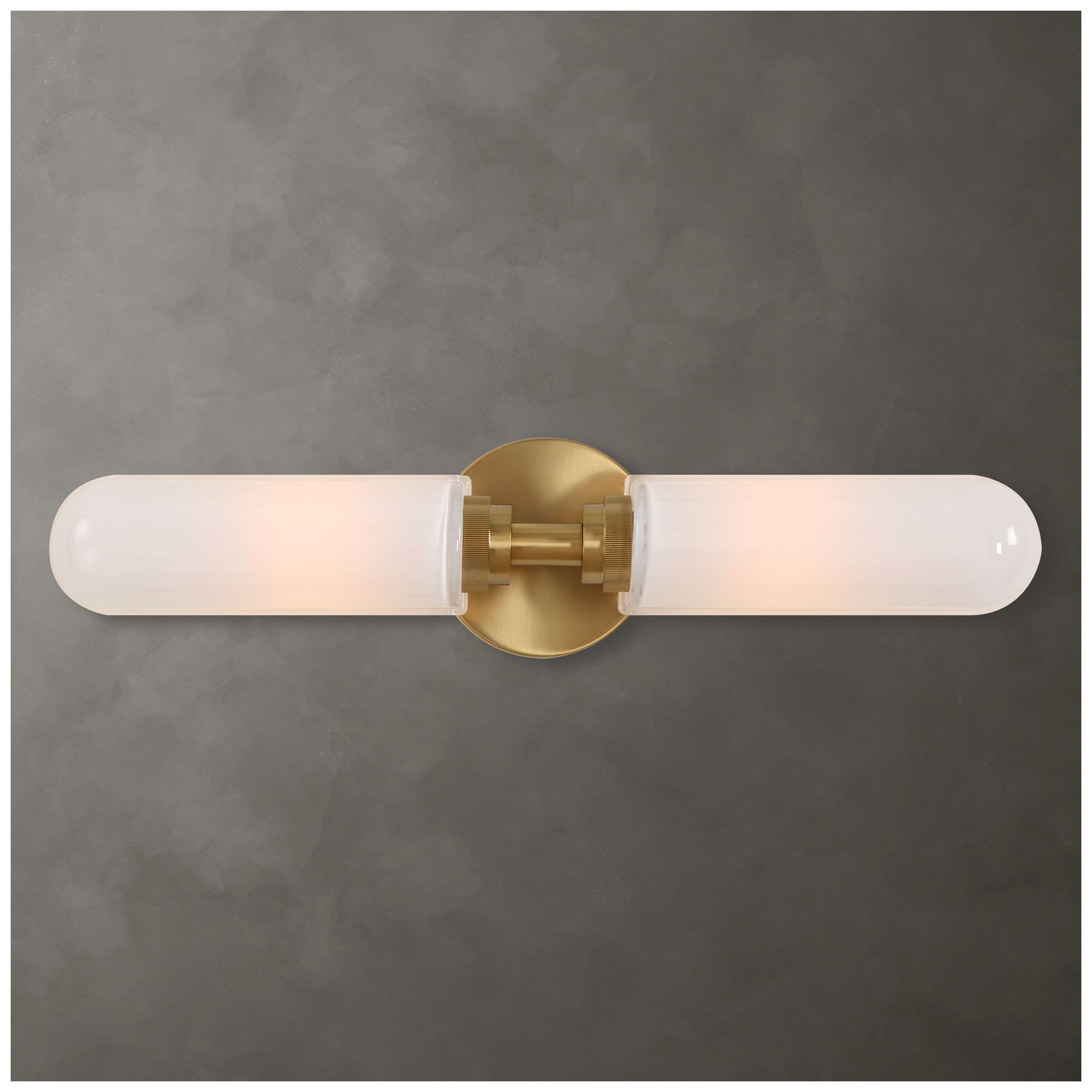 Image 3 Uttermost Wellsville 22" Wide Opal White Glass 2 Lt Wall Sconce more views