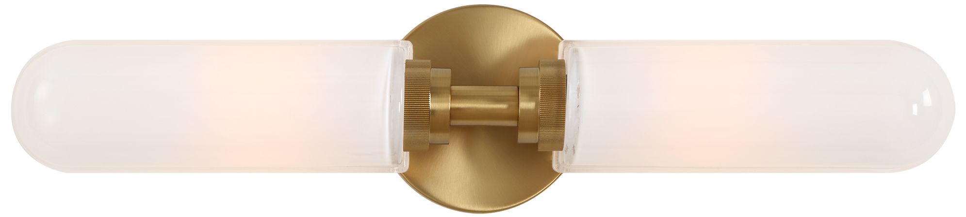 Image 4 Uttermost Wellsville 22" Wide Opal White Glass 2 Lt Wall Sconce more views