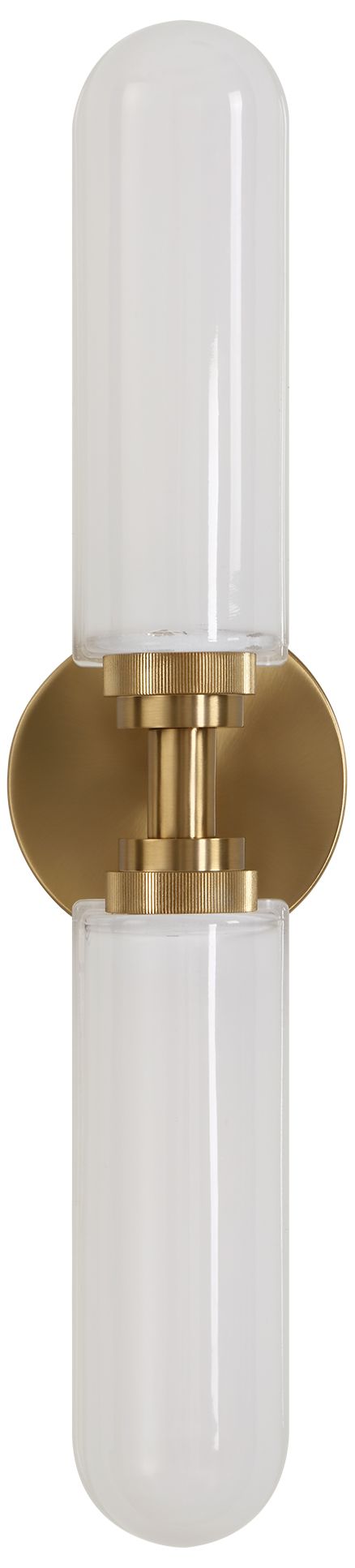 Image 5 Uttermost Wellsville 22" Wide Opal White Glass 2 Lt Wall Sconce more views