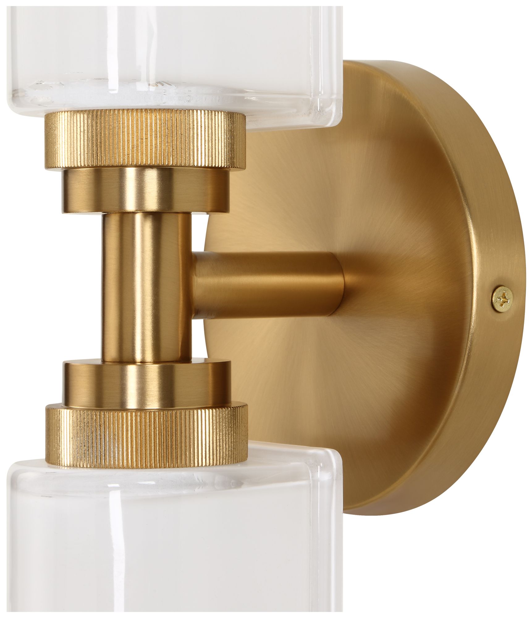 Image 6 Uttermost Wellsville 22" Wide Opal White Glass 2 Lt Wall Sconce more views