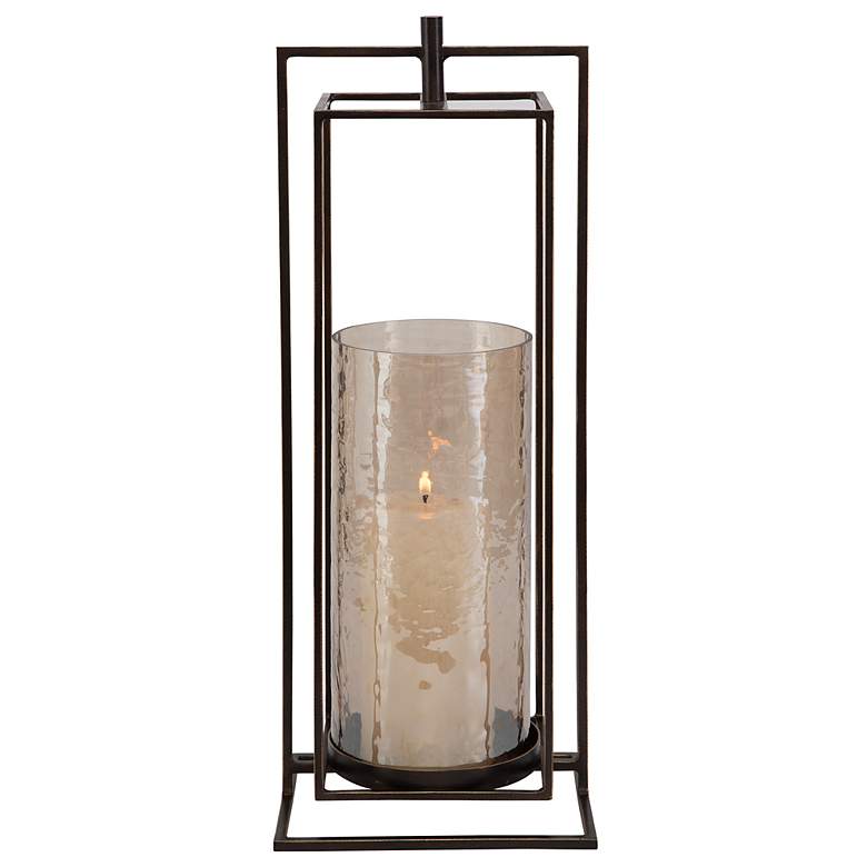 Image 2 Uttermost Wenman 18.5" High Bronze Candleholder