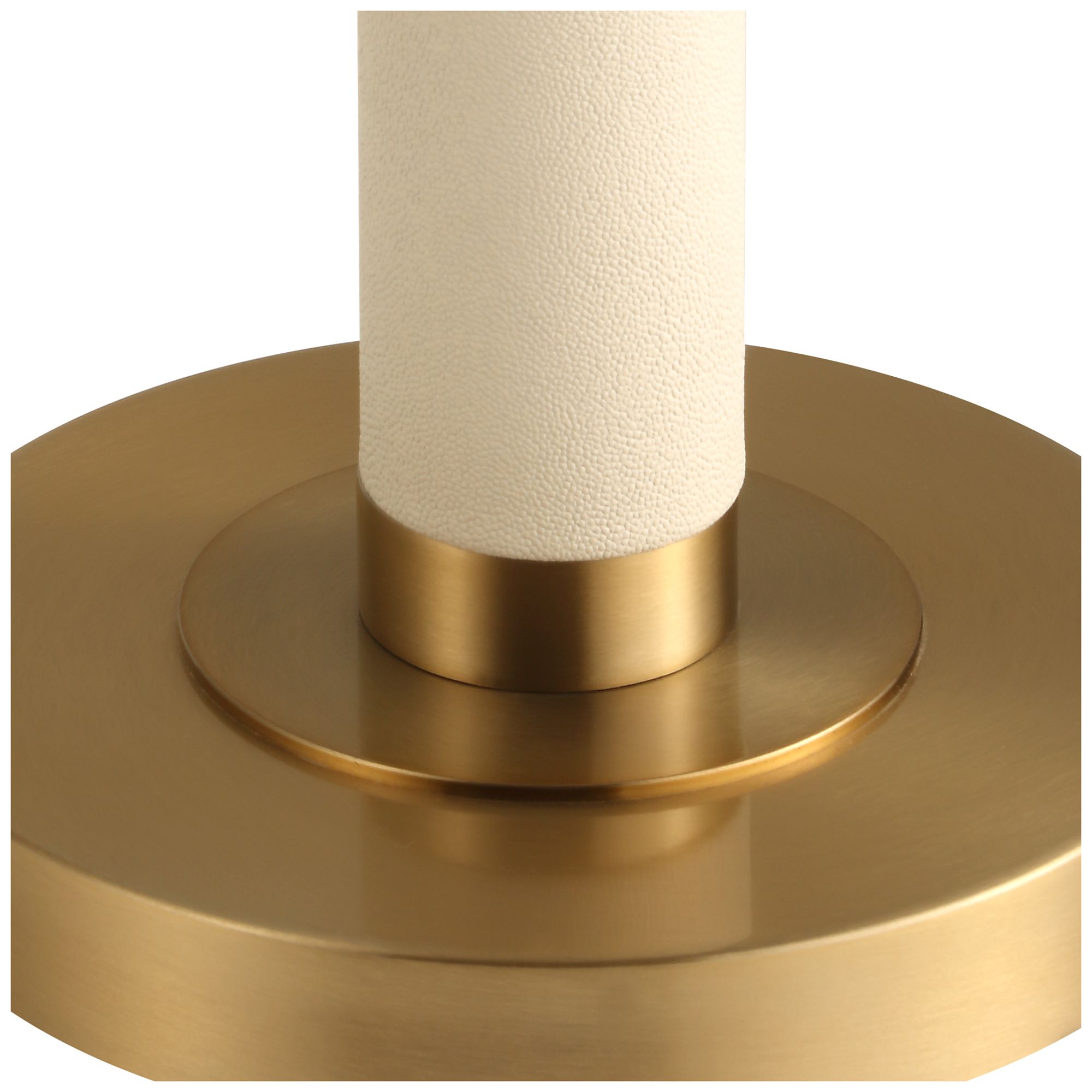 Image 5 Uttermost Wessex 65 3/4" White and Brass Floor Lamp more views