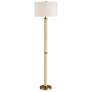 2_Uttermost Wessex 65 3/4" White and Brass Floor Lamp