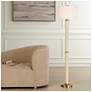 1_Uttermost Wessex 65 3/4" White and Brass Floor Lamp