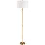 3_Uttermost Wessex 65 3/4" White and Brass Floor Lamp more views