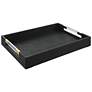 4_Uttermost Wessex Black Faux Shagreen Rectangular Tray more views