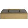 Uttermost Wessex Gray and Brass Box