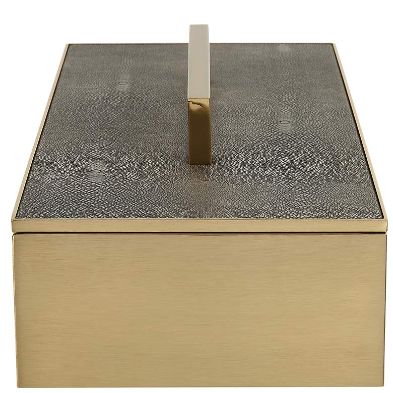 Image 6 Uttermost Wessex Gray and Brass Box more views