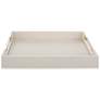 Uttermost Wessex White Faux Shagreen Rectangular Tray
