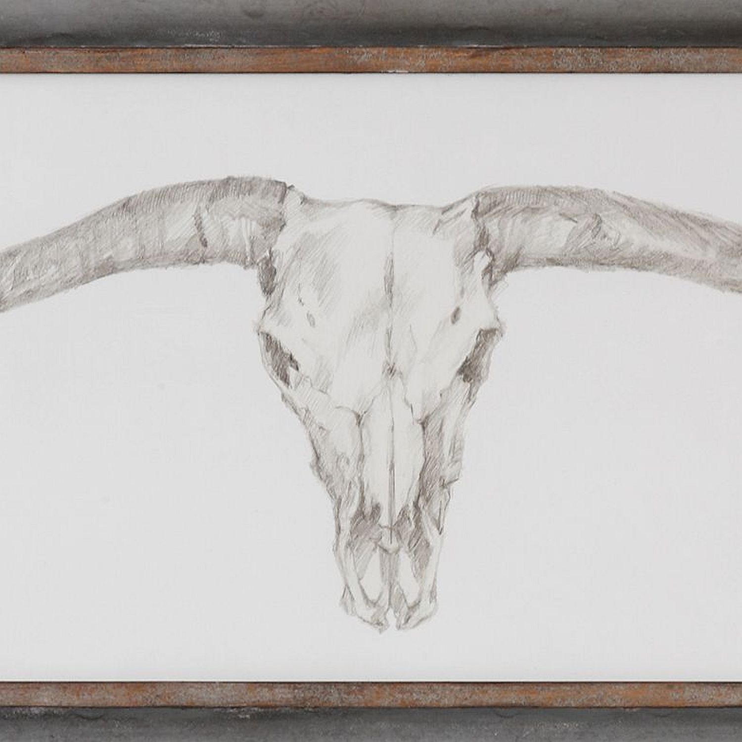 Image 3 Uttermost Western Skull Mount 70 1/2"W Framed Wall Art Print more views