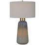 2_Uttermost Western Sky 29" High Blue and Brown Ceramic Table Lamp
