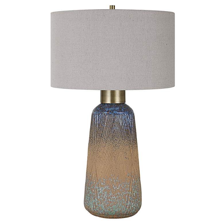 Image 4 Uttermost Western Sky 29" High Blue and Brown Ceramic Table Lamp more views