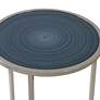 Uttermost Whirl 12" Wide Polished Nickel Round Drink Table