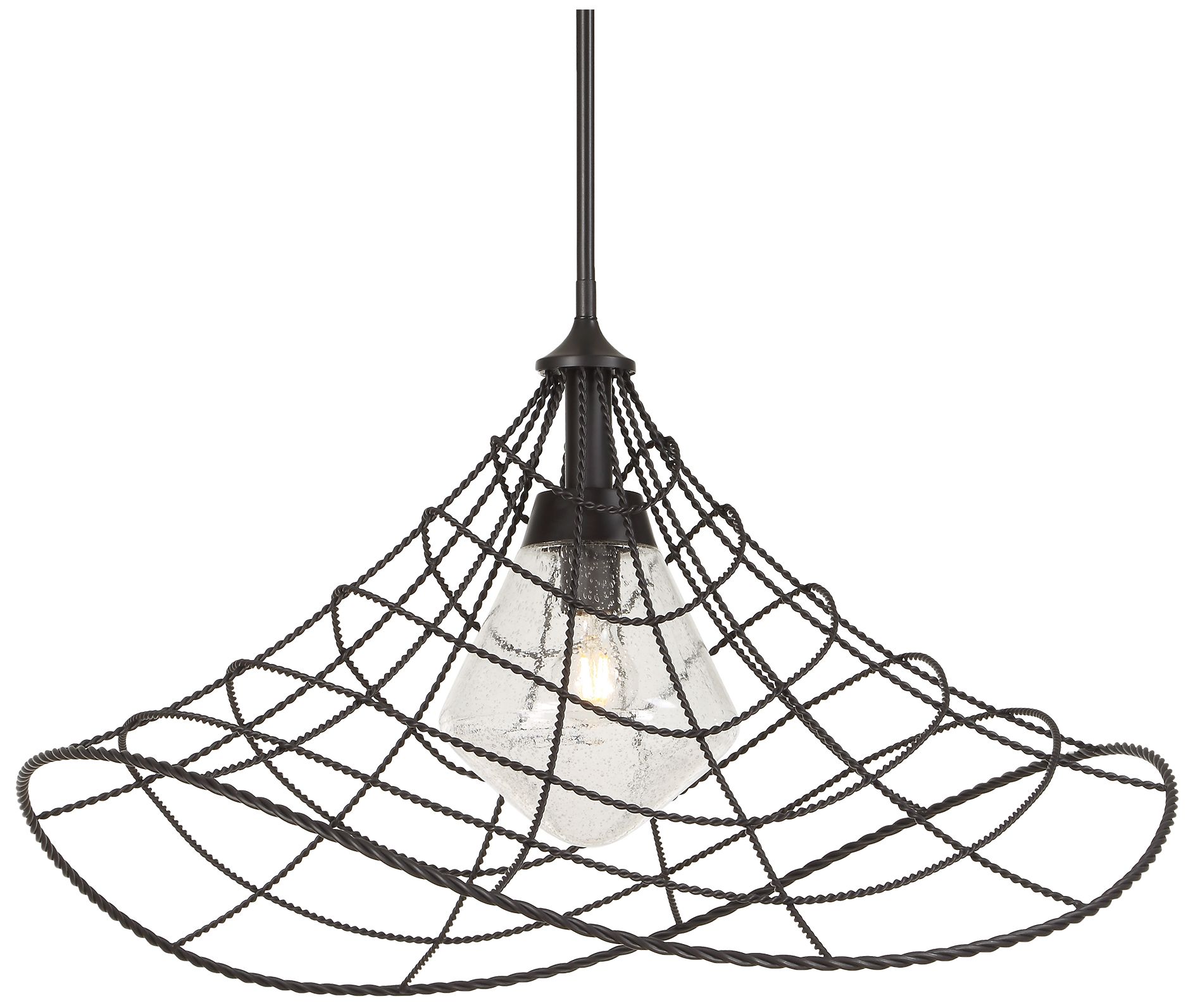 Image 2 Uttermost Whirlwind 30" Wide Dark Bronze 1-Light Pendant