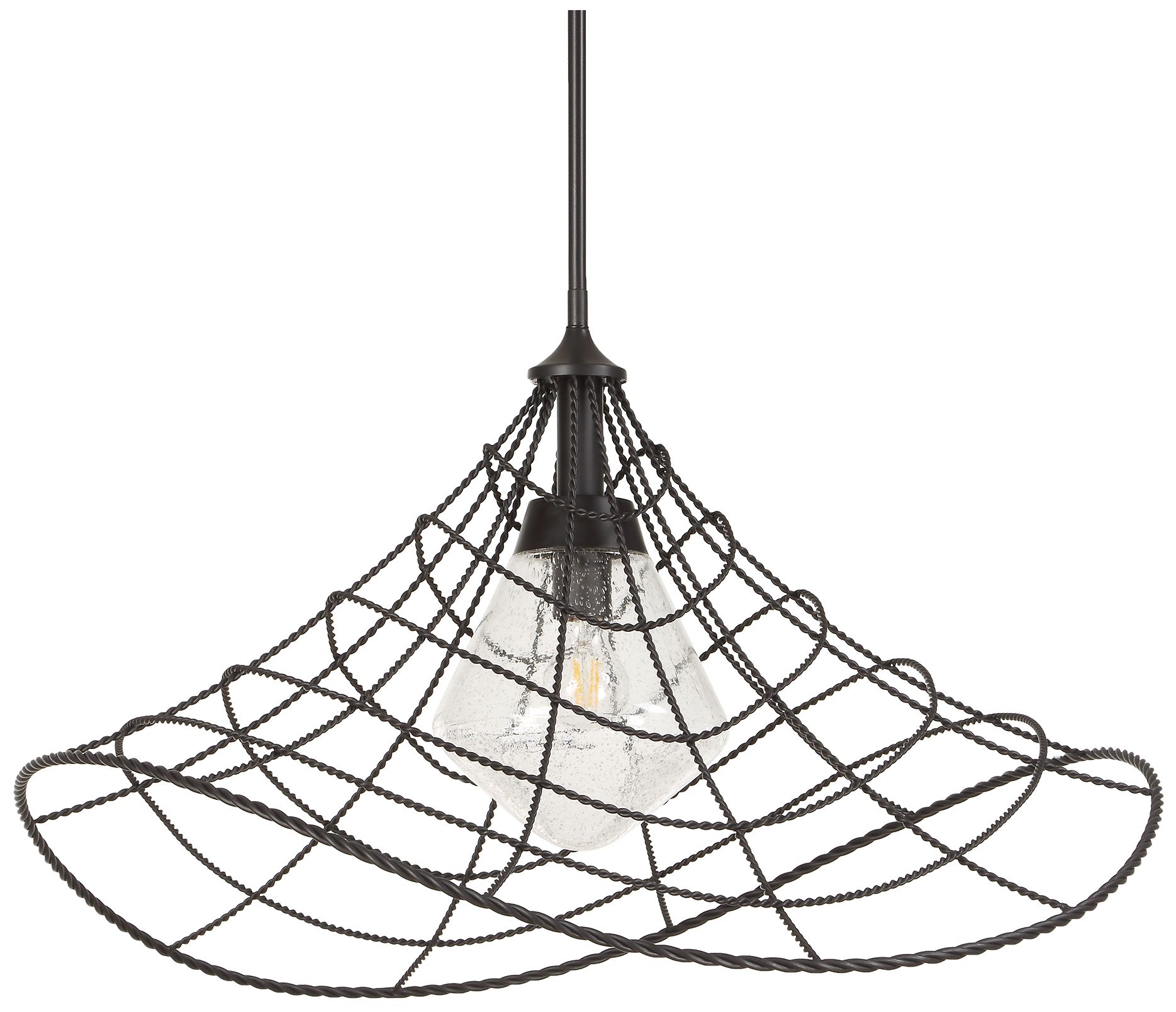 Image 4 Uttermost Whirlwind 30" Wide Dark Bronze 1-Light Pendant more views