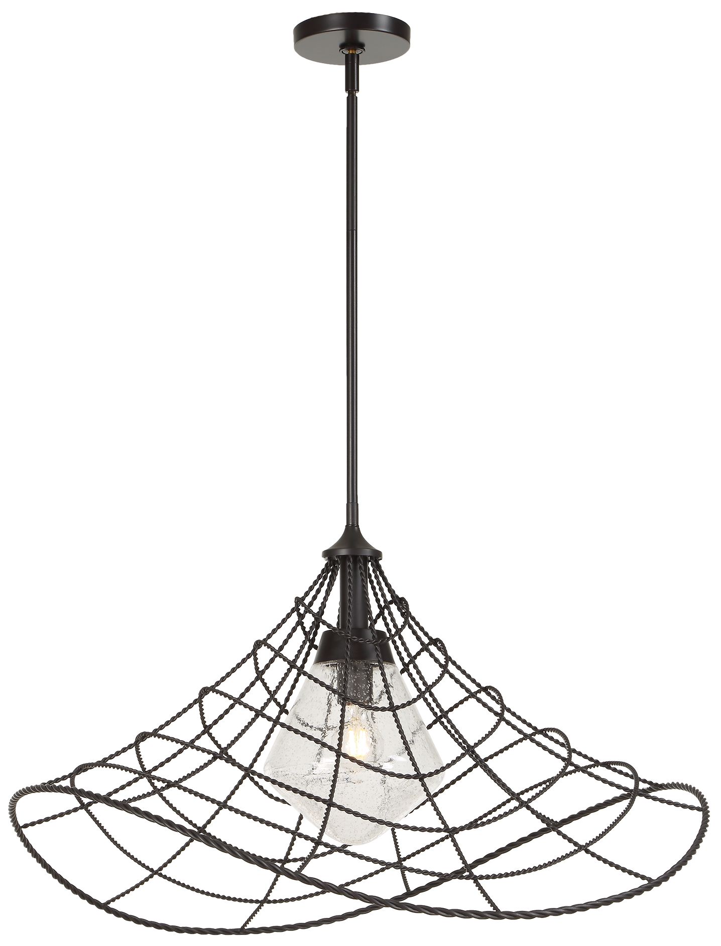 Image 5 Uttermost Whirlwind 30" Wide Dark Bronze 1-Light Pendant more views