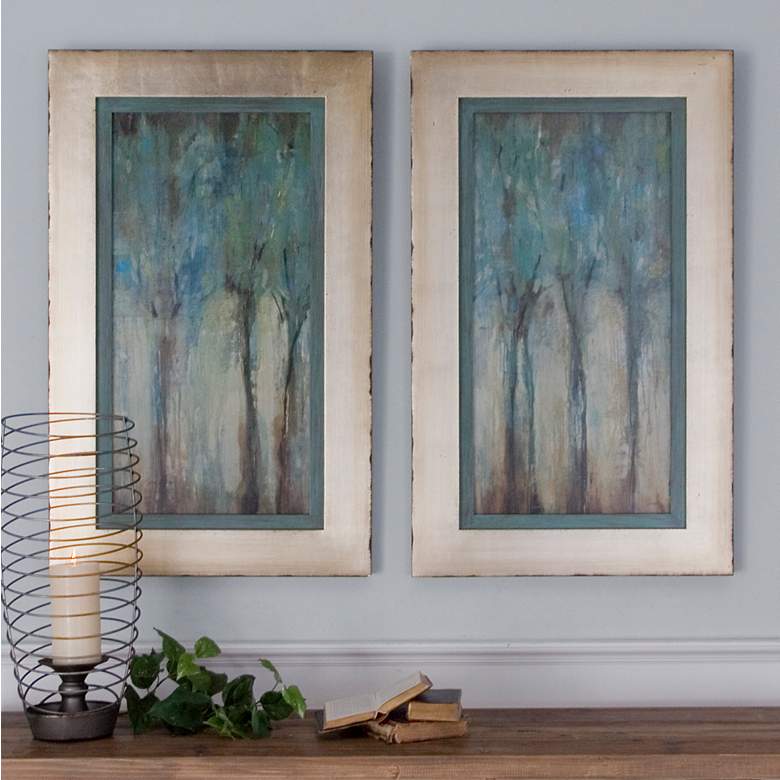 Image 1 Uttermost Whispering Wind 35" High Wall Art Prints Set of 2