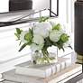 1_Uttermost White Garden Peony 10" Wide Faux Flowers in Vase