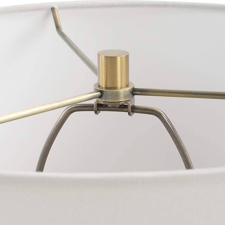 Image 6 Uttermost Whitecap Rustic Bronze Ceramic Accent Table Lamp more views
