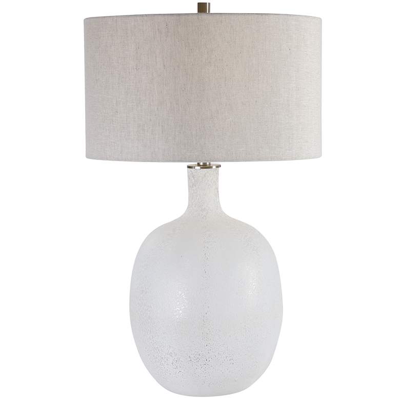 Image 2 Uttermost Whiteout Textured Glass Table Lamp