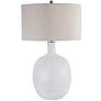 Uttermost Whiteout Textured Glass Table Lamp
