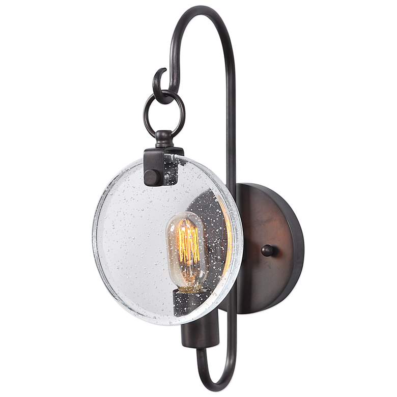 Image 2 Uttermost Whitten 17" High Oxidized Dark Bronze Wall Sconce